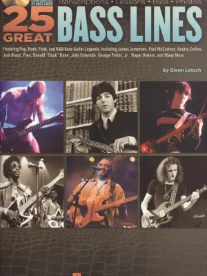 25 Great Bass Lines + CD / basová kytara + tabulatura Akce