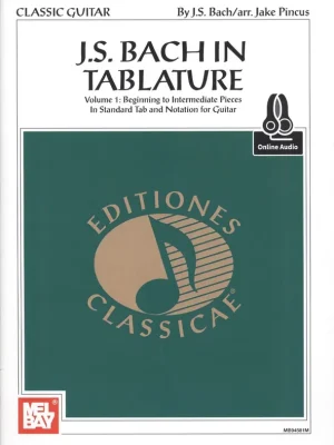 Objednat Nyní BACH IN TABLATURE + Audio Online / kytara + tabulatura