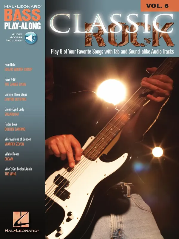 BASS PLAY-ALONG 6 - CLASSIC ROCK + CD Super Cena