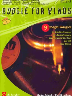 Finální Výprodej BOOGIE FOR WINDS + CD trumpeta / klarinet / tenorový saxofon