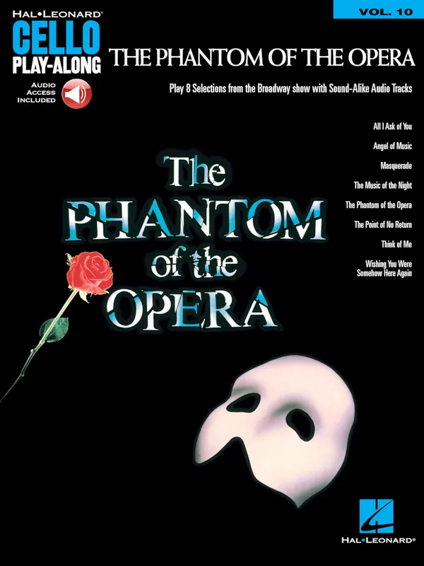 Poslední Šance Cello Play-Along 10 - The Phantom of the Opera + Audio Online