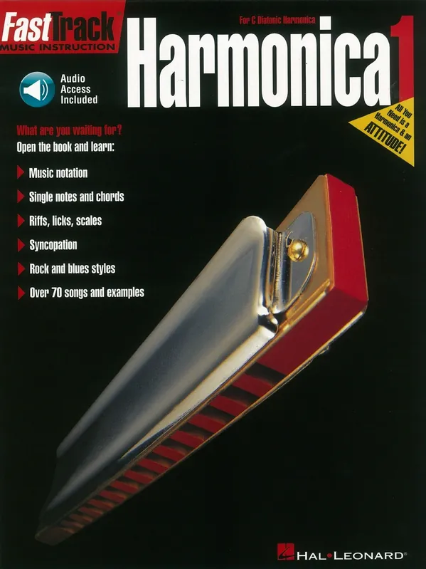 Levný FASTTRACK - HARMONICA 1 + Audio Onlinemusic instruction