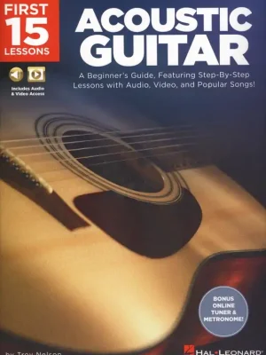 First 15 Lessons: Acoustic Guitar + Audio & Video Online / tabulatura Expresní Doručení