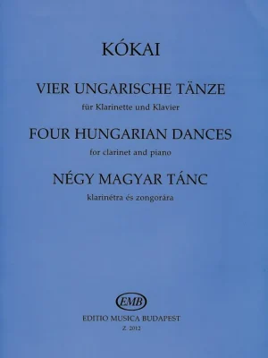 Four Hungarian Dances by Kókai / klarinet a klavír Jen Po Omezenou Doba