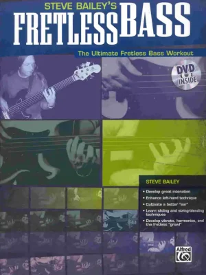 Fretless Bass by Steve Bailey - book & DVD / basová kytara + tabulatura Finální Výprodej