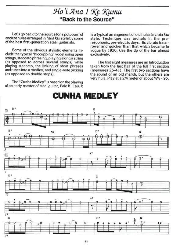 Hawaiian Steel Guitar + Audio Online / kytara Finální Výprodej