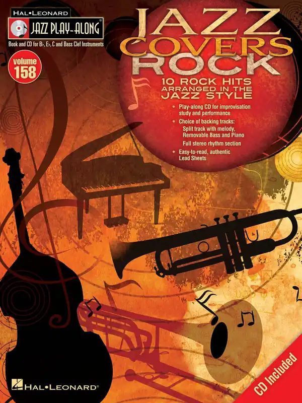 Jazz Play Along 158 - JAZZ COVER ROCK + CD Autentický