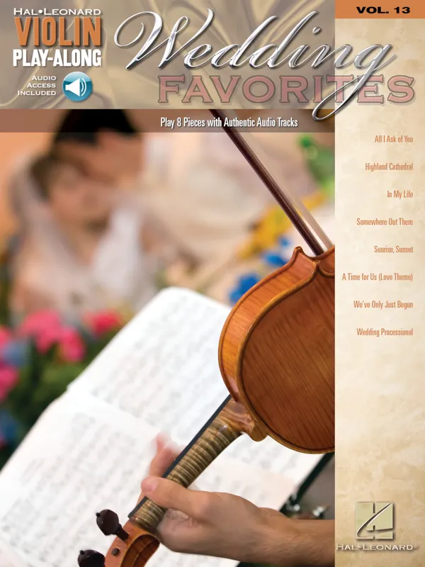 Violin Play-Along 13 - WEDDING FAVORITES + Audio Online Top Prodej
