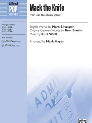 Mack the Knife (Mackie Messer) / SAB* a klavír/akordy Cenový Hit