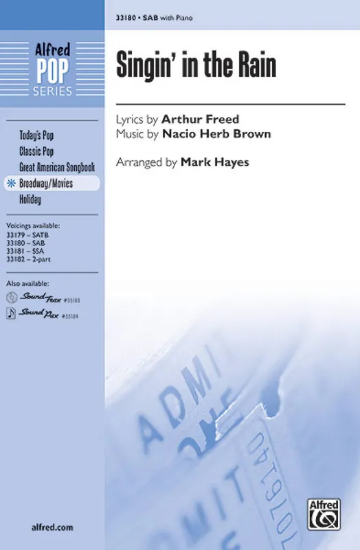 Finální Výprodej Singin´ in the Rain / SAB* a klavír/akordy