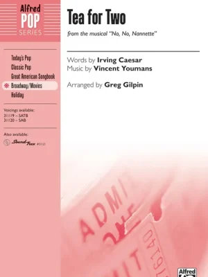 Omezená Nabídka Tea for Two / SATB* + piano/chords