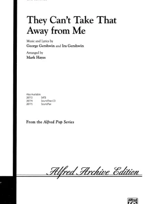They Can´t Take That Away from Me (Gershwin) / SAB* a klavír/akordy Cenový Hit
