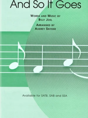 Super Cena And So It Goes / SAB* + piano