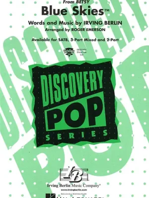 BLUE SKIES / 3-Part Mixed* + piano/chords Speciální Cena