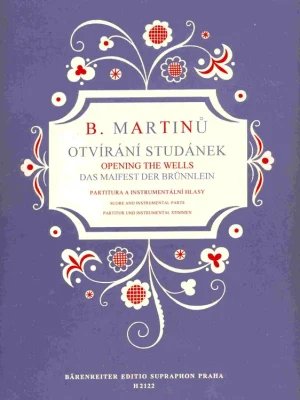 Otvírání studánek - Bohuslav Martinů / SSA (partitura & instrumentální hlasy) Omezená Nabídka