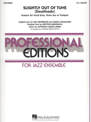 Super Cena Slightly out of tune (Desafinado) - vocal solo with jazz ensemble / partitura a party