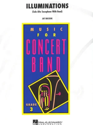 Časově Omezené ILLUMINATIONS - Solo Alto Sax with Concert Band (grade 3) / partitura + party