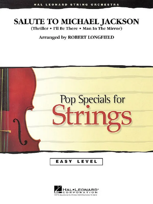 Salute to Michael Jackson - Easy Pop Specials For Strings / partitura a party Zlevněný