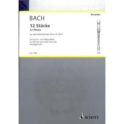 12 skladeb pro zobcovou flétnu z knihy pro Annu Magdalenu Bachovou Víkendová Akce