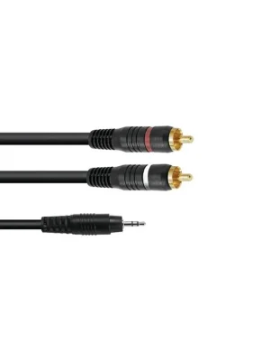 Ověřený Kabel SKC-30 Jack 3,5 stereo - 2x RCA, 3 m
