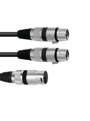 Kup Teď Omnitronic Kabel AC-18 XLR samec - 2x XLR samice, 1,5 m