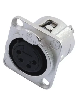 Neutrik XLR NC4-FDL-1, zásuvka na zabudování Časově Omezené