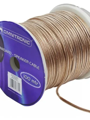 Akční Nabídka Omnitronic reproduktorový kabel, 2x1,5 mm, transparentní, 100 m cívka