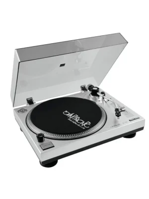 Omnitronic BD-1350, gramofon s řemínkovým pohonem, stříbrný Levný