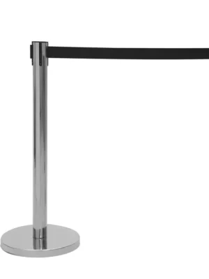 Eurolite bariérový systém, sloupek s černou zatahovací páskou Akční Nabídka