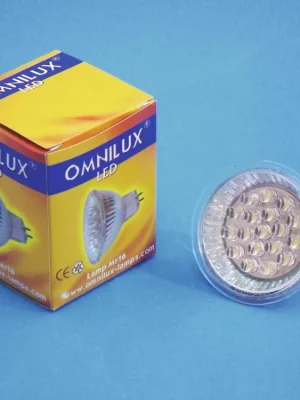 12V MR-16 GX-5.3 Omnilux, 18 LED bílá, 3000K - DOPRODEJ, POSLEDNÍ KUS! Pouze Dnes