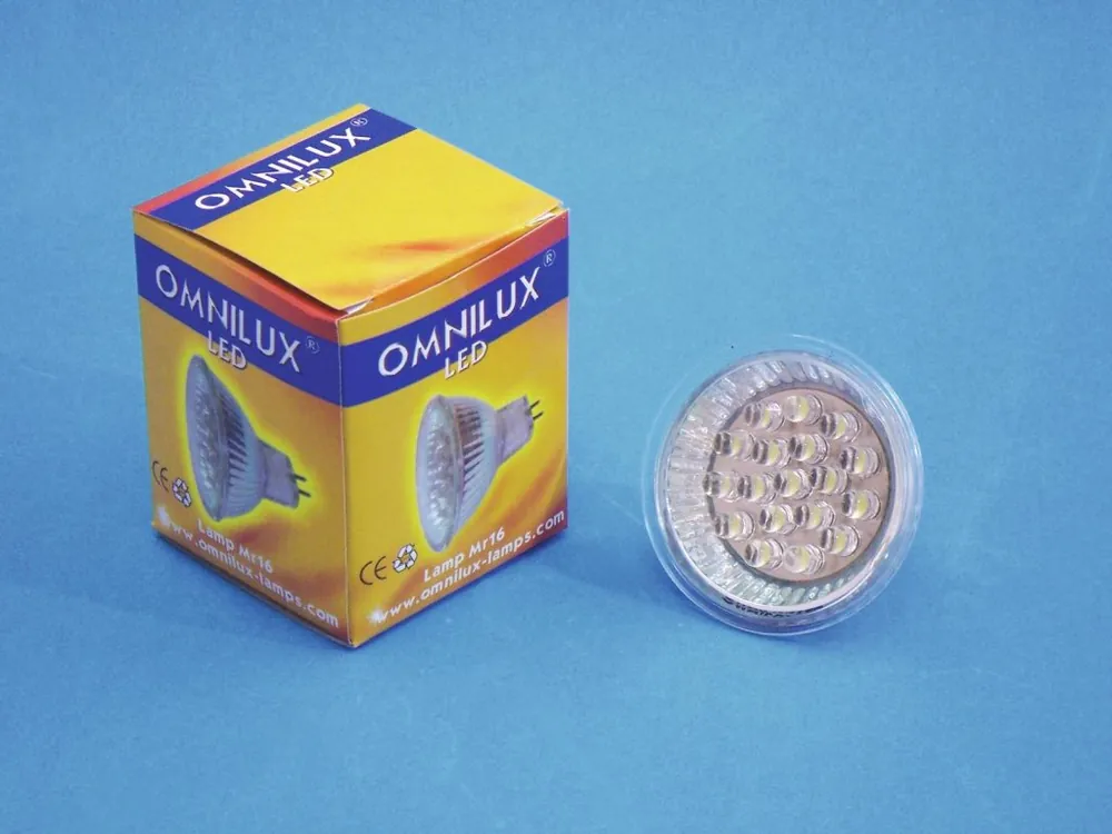 12V MR-16 GX-5.3 Omnilux, 18 LED bílá, 3000K - DOPRODEJ, POSLEDNÍ KUS! Pouze Dnes