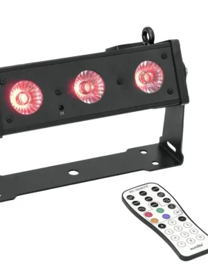 Eurolite LED BAR-3 HCL světelná lišta, 3x 12W RGBWA+UV LED Cenově Výhodný