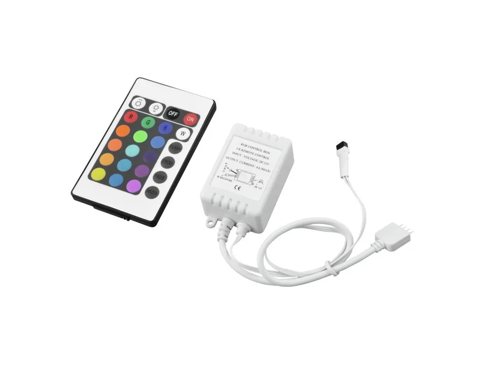 Eurolite kontrolér pro LED pásky RGB, IR, 24V Značkový