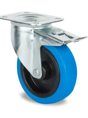 PENN ELCOM 3477UFR100P62 blue - 100mm kolečko s brzdou Víkendová Akce