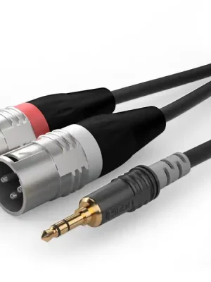 Sommer Cable HBA-3SM2-0150 - Jack 3,5 - 2x XLR samec - 1,5m Dokud Zásoby Vydrží
