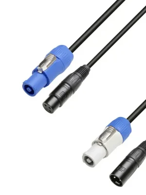 Adam Hall 8101 PSDT 0300 Power & DMX Cable 3 m Ověřený