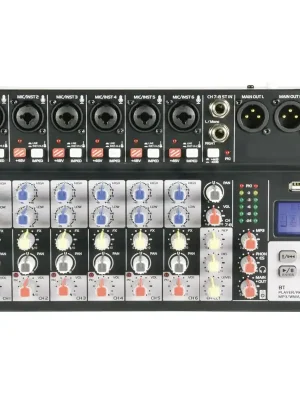 Značkový Citronic CSM-8 Mixážní pult s USB a Bluetooth