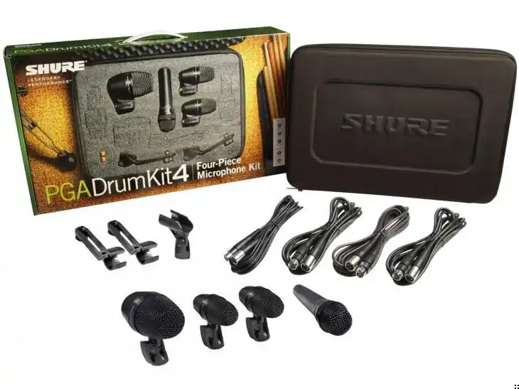 Značkový SHURE PGA DRUMKIT 4 sada mikrofonů pro bicí