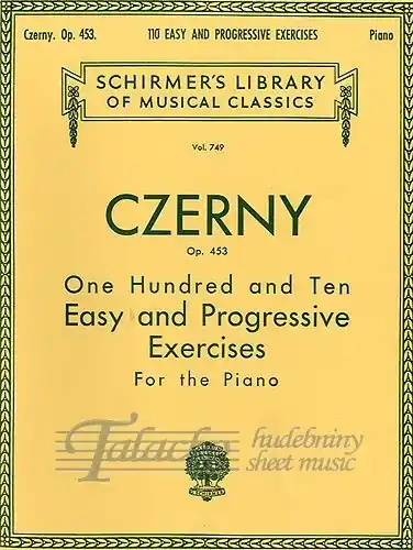 110 Easy And Progressive Exercises For Piano Op.453 Časově Omezené