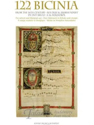 122 Bicinia from the 16th century for school and liturgical use Top Prodej