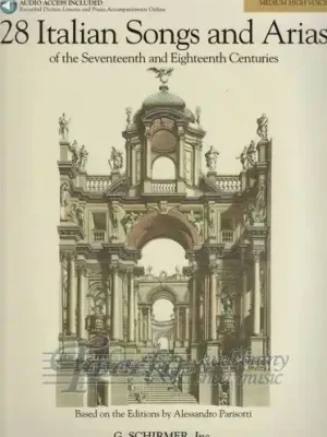 28 Italian Songs and Arias of the 17th and 18th Centuries - Medium High Voice (Book/Online Audio) Expresní Doručení