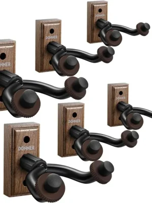 DONNER Black Walnut Guitar Wall Mount Hanger 6-Packs Koupit Online