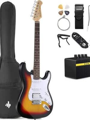 Sleva DONNER DST-100 Sunburst Electric Guitar Set