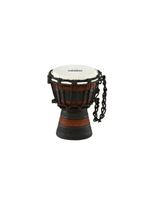NINO DJEMBE AFRICAN XX-SMALL BROWN/BLACK COMPLEX CARVING Akce