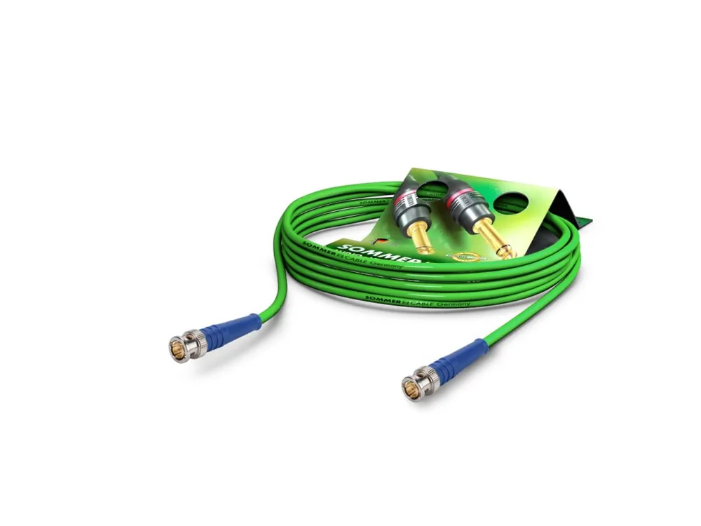 Finální Výprodej Sommer Cable Coaxcable Focusline L, Green, 0,75m