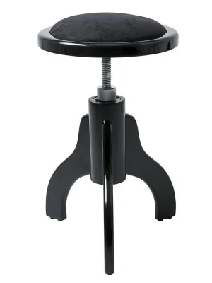 Výprodej GEWA Pianová stolička kulatá, černý mat