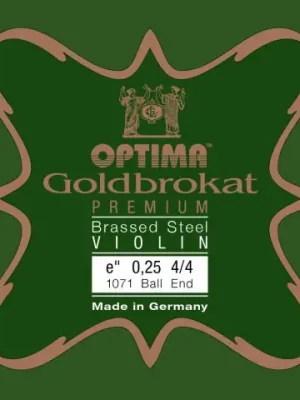 Optima struny pro housle Goldbrokat Premium - motaženo posazí Akce