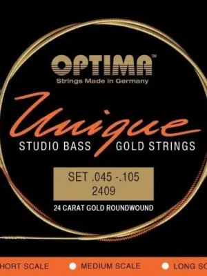 Oblíbený Optima struny pro E-bas Unique Studio Gold Strings