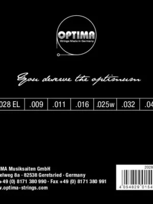 Optima struny pro E-kytaru Gold Strings Round Wound Cenová Bomba