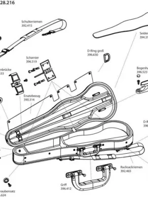 Tvarové pouzdro pro violu Liuteria Concerto Výprodej